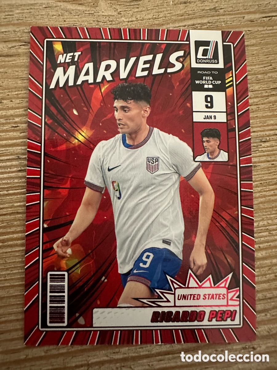 Trading Cards: RICARDO PEPI USA NET MARVELS 11 RED PARALLEL DONRUSS ROAD TO FIFA WORLD CUP 2026 PANINI