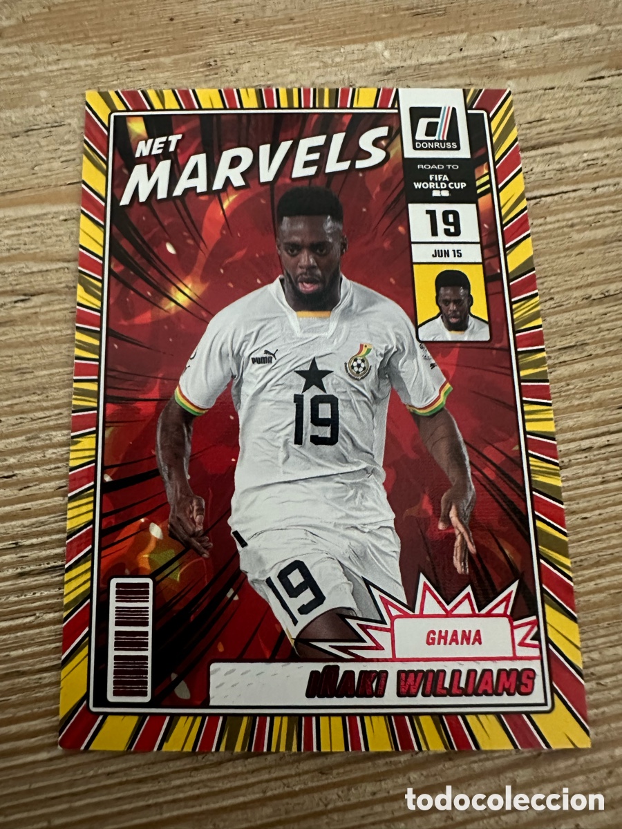Trading Cards: I&Ntilde;AKI WILLIAMS GHANA NET MARVELS 6 RED PARALLEL DONRUSS ROAD TO FIFA WORLD CUP 2026 PANINI