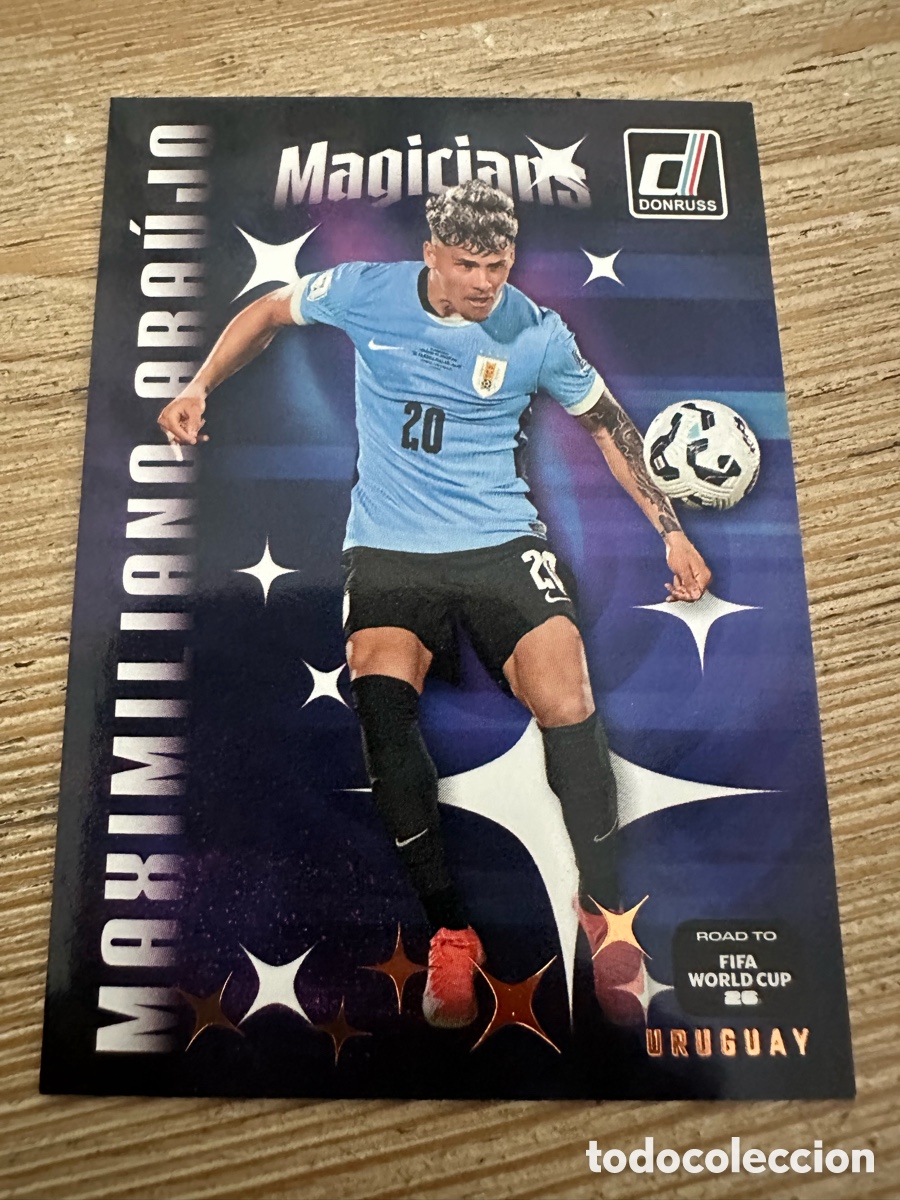 Trading Cards: MAXIMILIANO ARAUJO URUGUAY MAGICIANS 20 DONRUSS ROAD TO FIFA WORLD CUP 2026 MUNDIAL 26 PANINI