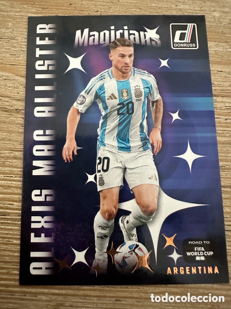 Trading Cards: ALEXIS MAC ALLISTER ARGENTINA MAGICIANS 7 DONRUSS ROAD TO FIFA WORLD CUP 2026 MUNDIAL 26 PANINI