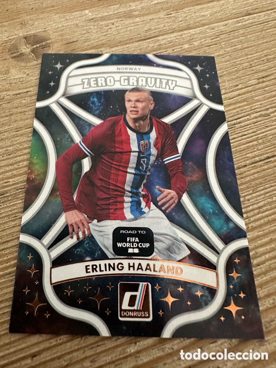 Trading Cards: ERLING HAALAND NORUEGA ZERO GRAVITY 2 DONRUSS ROAD TO FIFA WORLD CUP 2026 PANINI