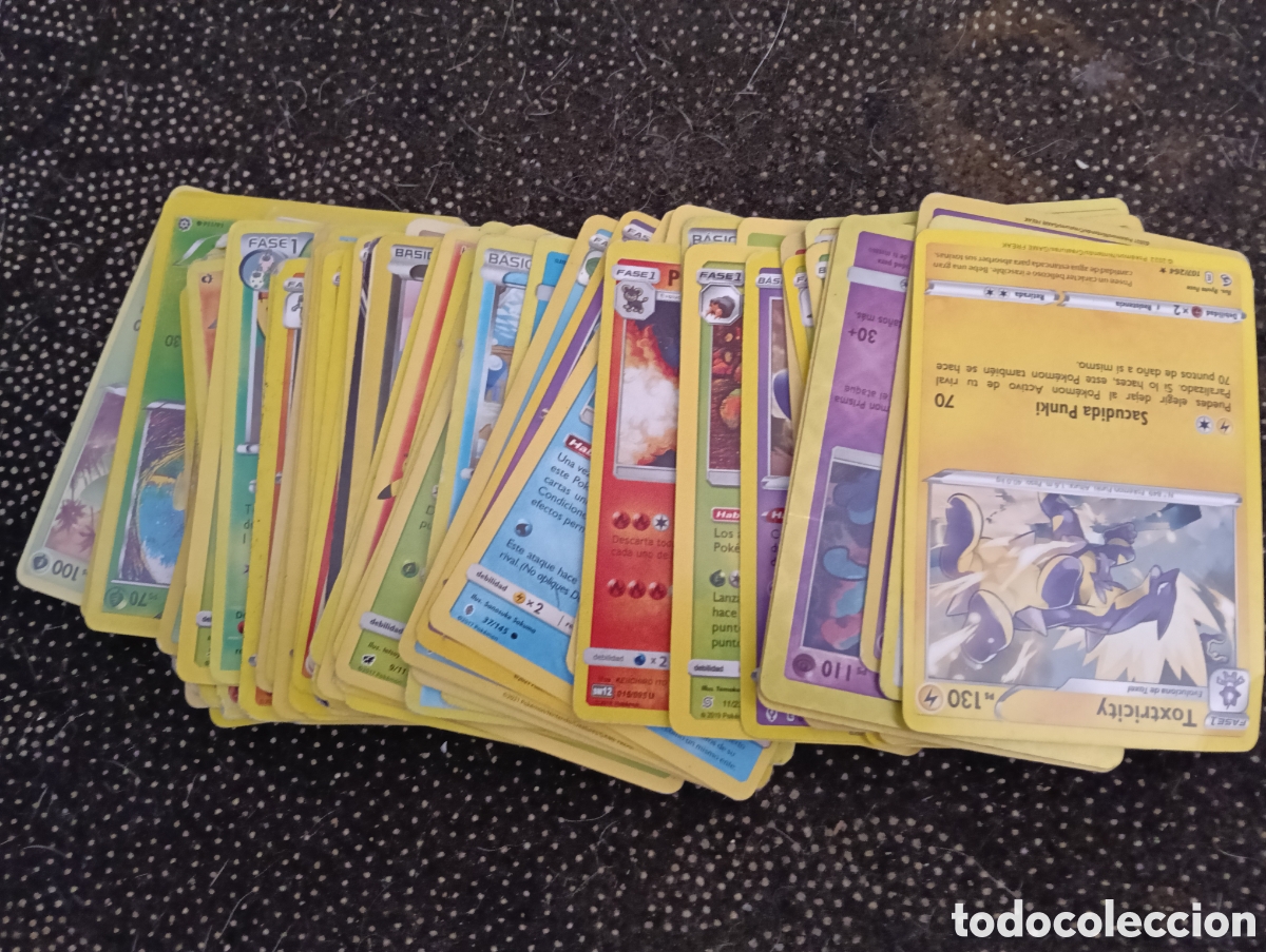 Trading Cards: Lote de 60 cartas usadas y variadas POK&Eacute;MON no se si son originales