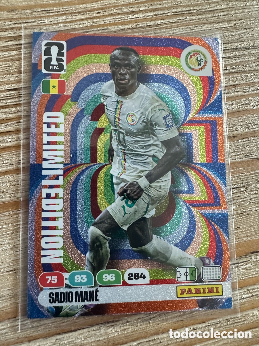 Trading Cards: SADIO MANE SENEGAL LIMITED EDITION ADRENALYN XL PANINI MUNDIAL WORLD CUP 2026 USA CAN MEX