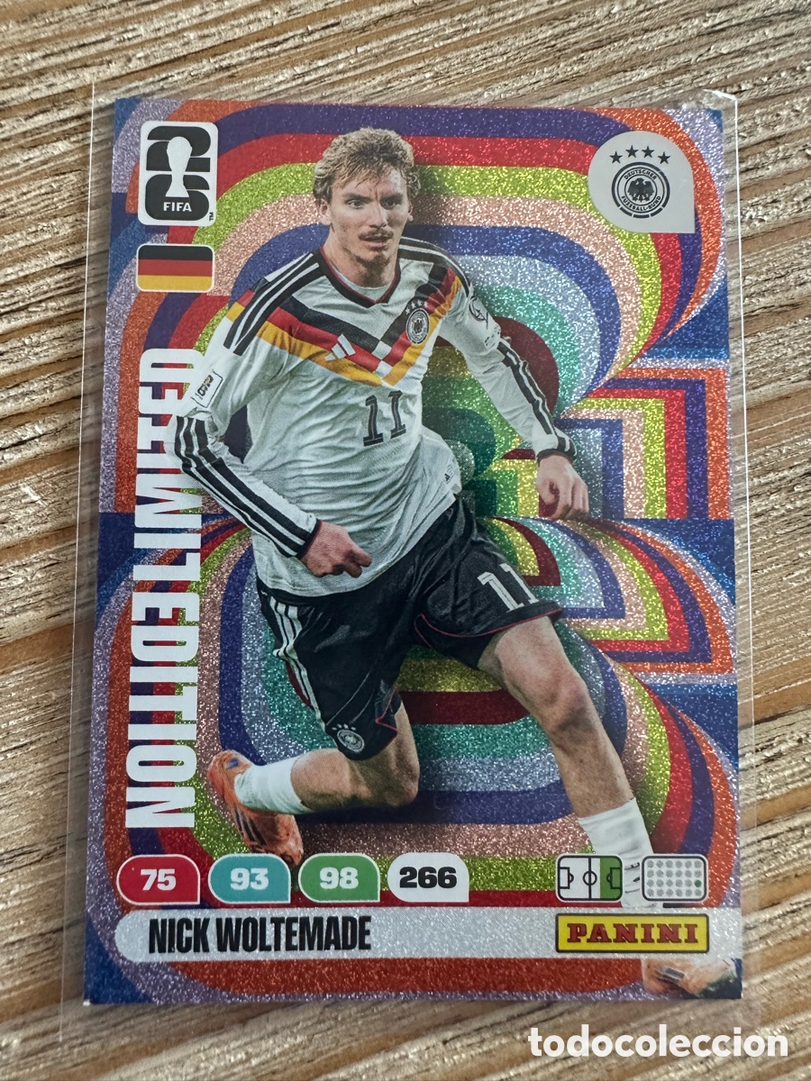 Trading Cards: NICK WOLTEMADE ALEMANIA LIMITED EDITION ADRENALYN XL PANINI MUNDIAL WORLD CUP 2026 USA CAN MEX