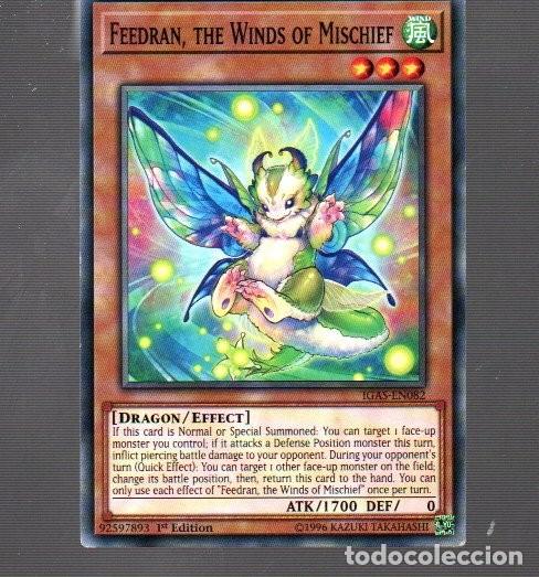 Trading Cards: CROMO KONAMI YU-GI-OH FEEDAN THE WINDS OF MISCHIEF EN019 DEL A&Ntilde;O 1996