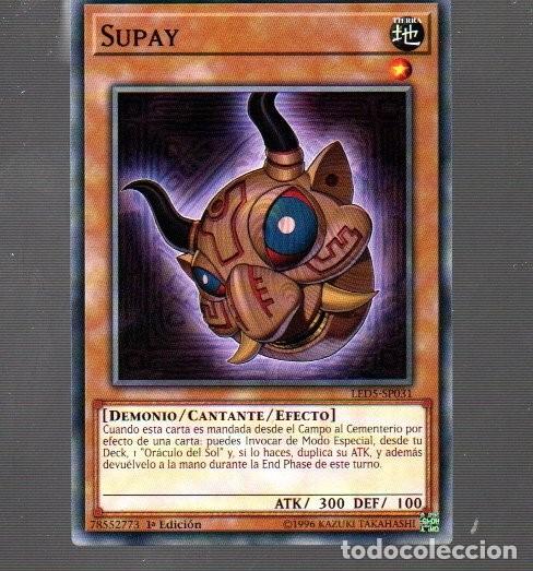 Trading Cards: CROMO KONAMI YU-GI-OH SUPAY EP031 DEL A&Ntilde;O 1996