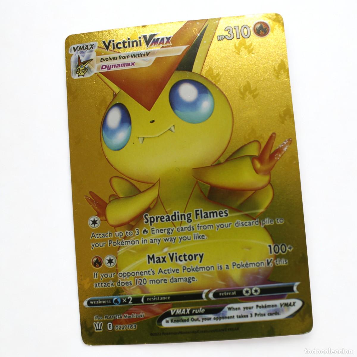 victini vmax pokemon card value 165/163 Rainbow Rare (Battle Styles) + TitanCards® Toploader Toys letting you recharge devastating attacks like Charizard VMAXs G Full Art/Victini Vmax (022) 2021