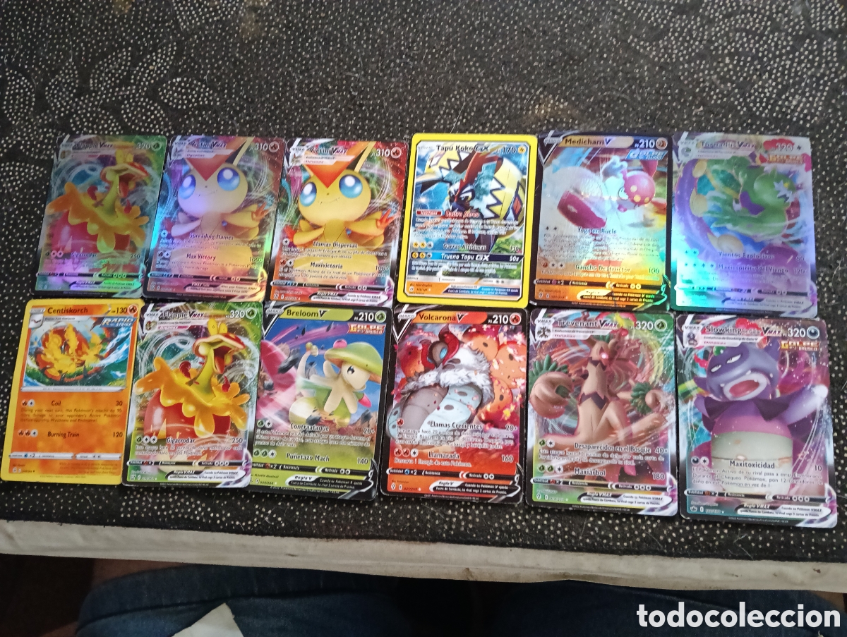 Trading Cards: Lote de 12 cartas. ESPECIALES POK&Eacute;MON usadas