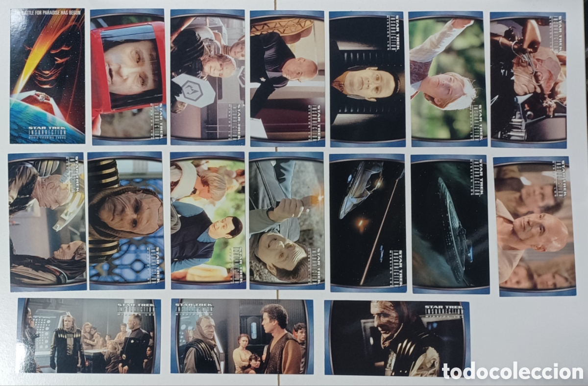 Trading Cards: Star Trek Insuurection trading card incompleta