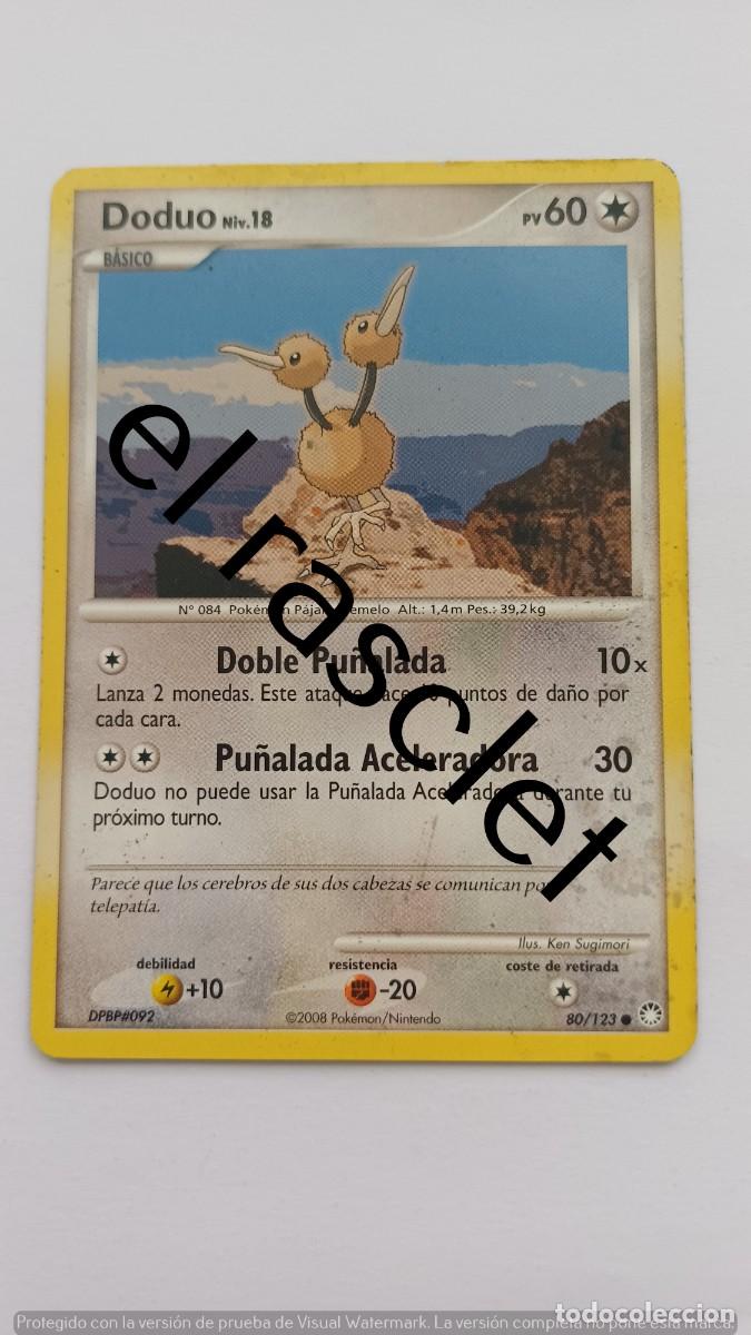 Trading Cards: CARTA DODUO - POKEM&Oacute;N 2007 - 80/123