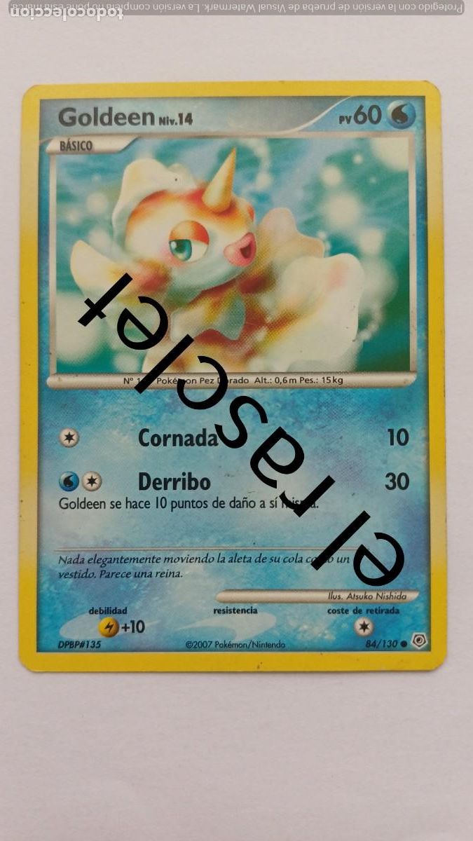 Trading Cards: CARTA GOLDEEN- POKEM&Oacute;N 2007 - 84/130