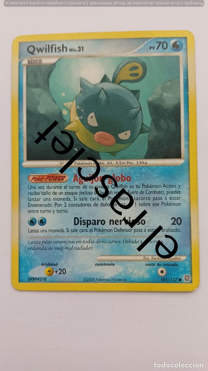 Trading Cards: CARTA QWILFISH- POKEM&Oacute;N 2007 - 101/132