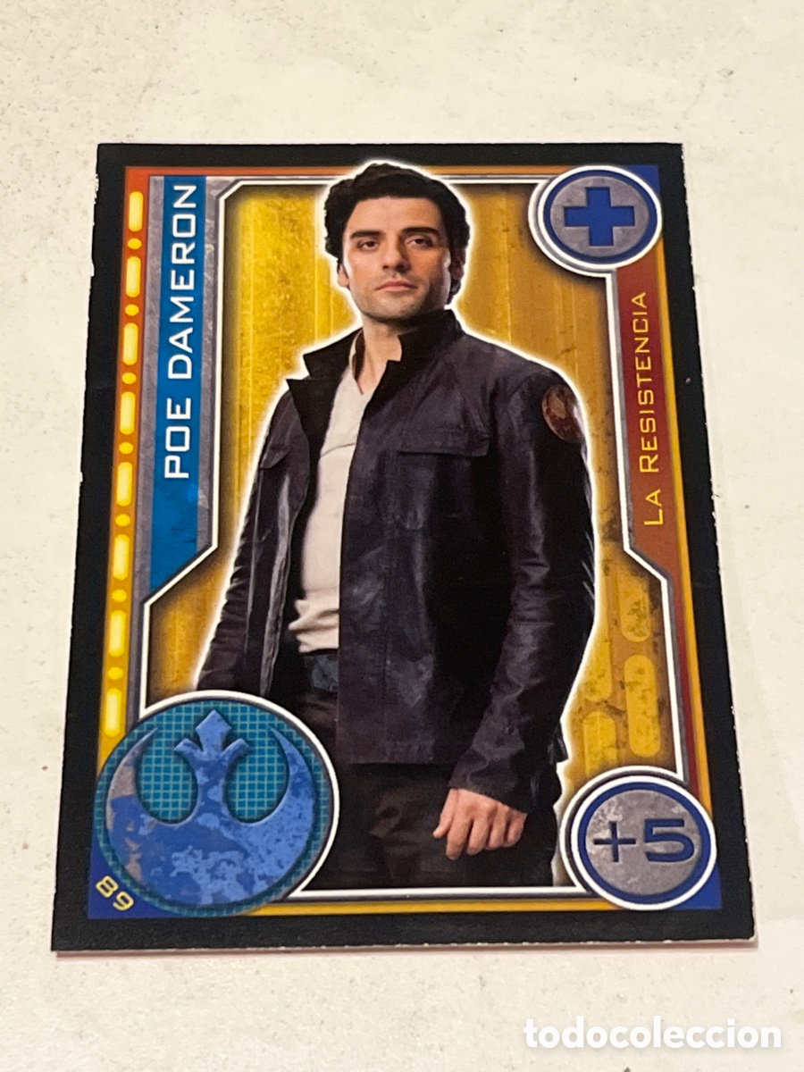 Trading Cards: Cromo Star Wars Topps Trading Card N&deg;89 Poe Dameron