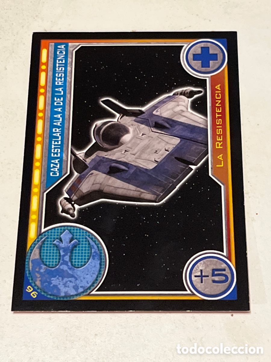 Trading Cards: Cromo Star Wars Topps Trading Card N&deg;96 Caza Estelar Ala A de la Resistencia