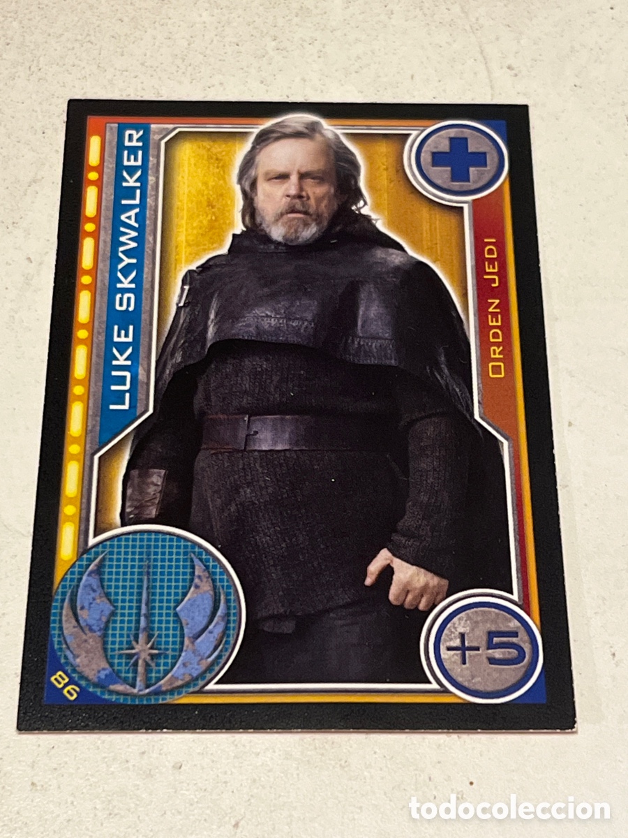Trading Cards: Cromo Star Wars Topps Trading Card N&deg;86 Luke Skywalker