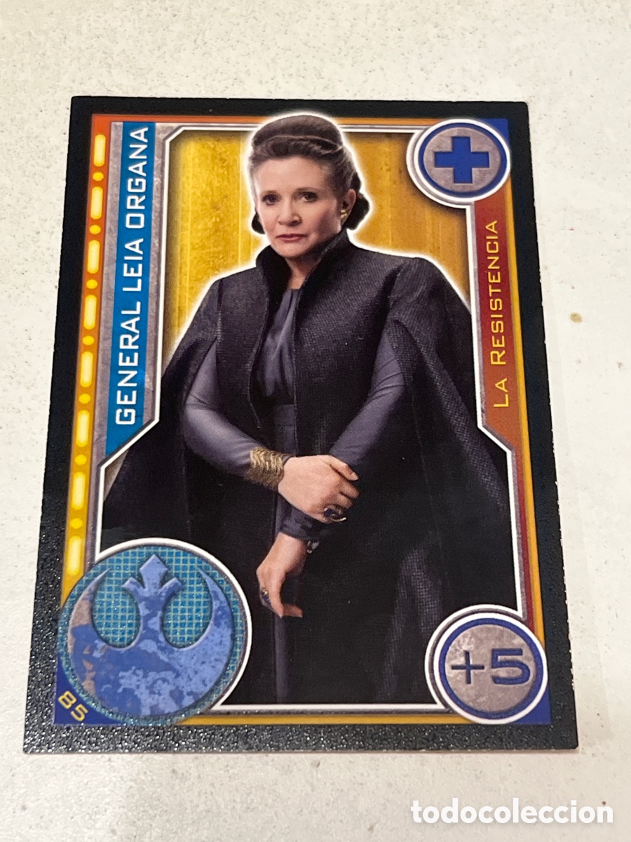 Trading Cards: Cromo Star Wars Topps Trading Card N&deg;85 General Leia Organa