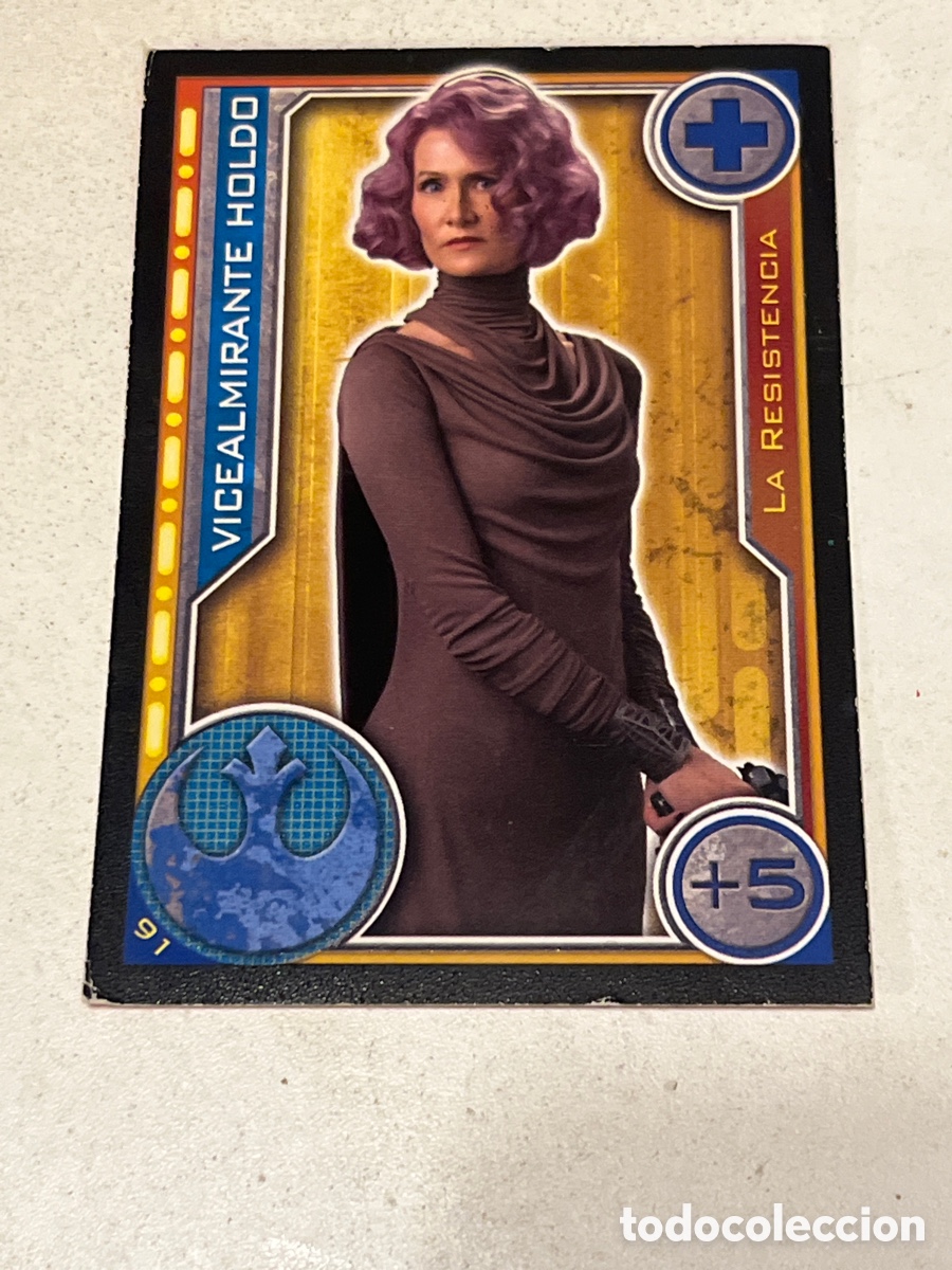 Trading Cards: Cromo Star Wars Topps Trading Card N&deg;91 Vicealmirante Holdo