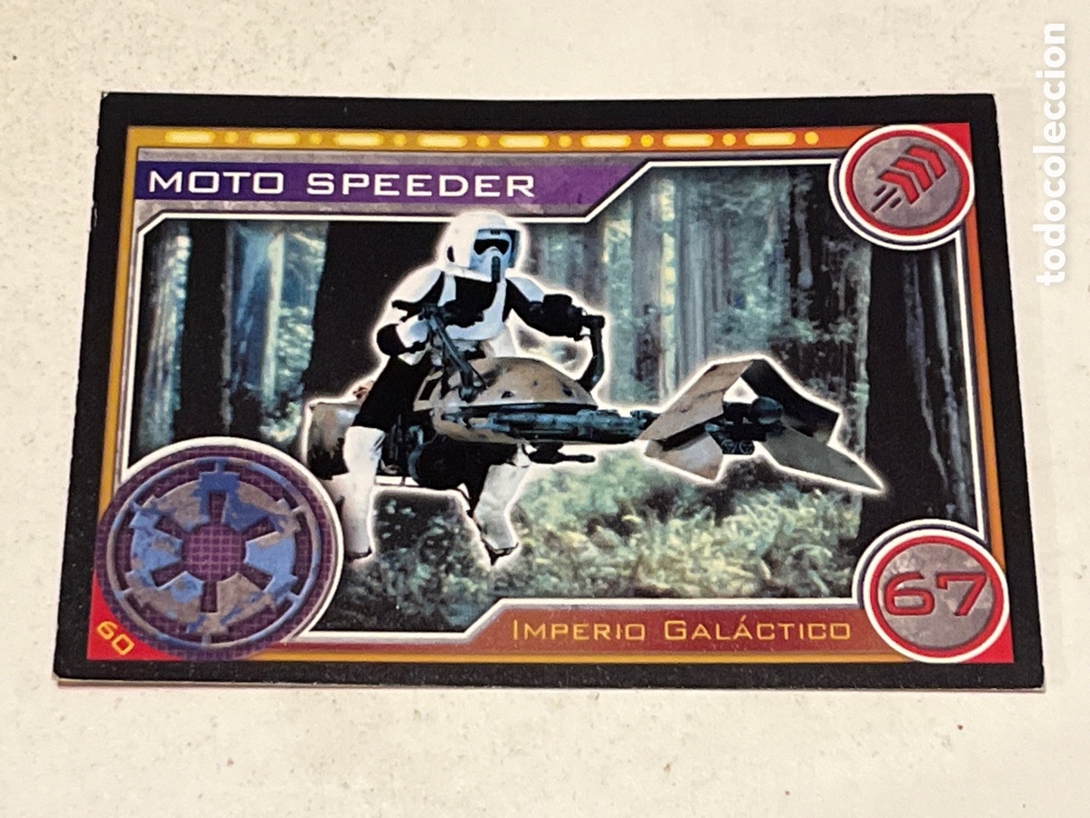 Trading Cards: Cromo Star Wars Topps Trading Card N&deg;60 Moto Speeder