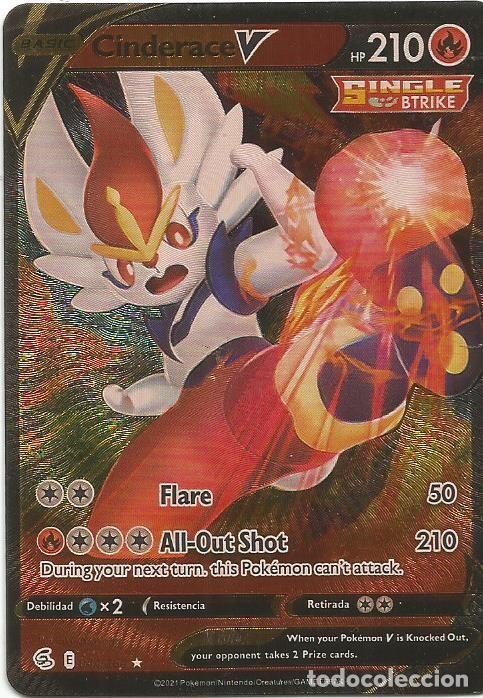 Trading Cards: CINDERACE V - 044 - INGL&Eacute;S CARTA POK&Eacute;MON - REVERSO DORADO - VER INFORMACI&Oacute;N