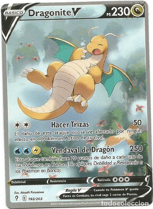Trading Cards: DRAGONITE V - 192 - 2021 - CASTELLANO - CARTA POK&Eacute;MON - VER INFORMACI&Oacute;N