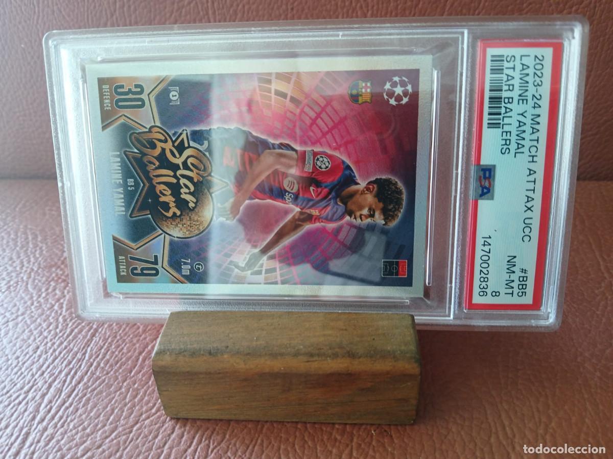 Trading Cards: Lamine Yamal Rookie 2023-24 Match Attax UCL PSA*8