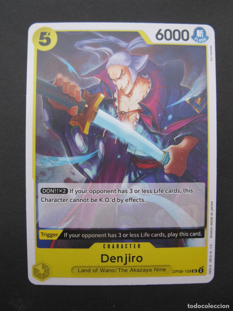 Trading Cards: CARTA - ONE PIECE - TRADING CARD - DENJIRO - EN INGL&Eacute;S - BANDAI.