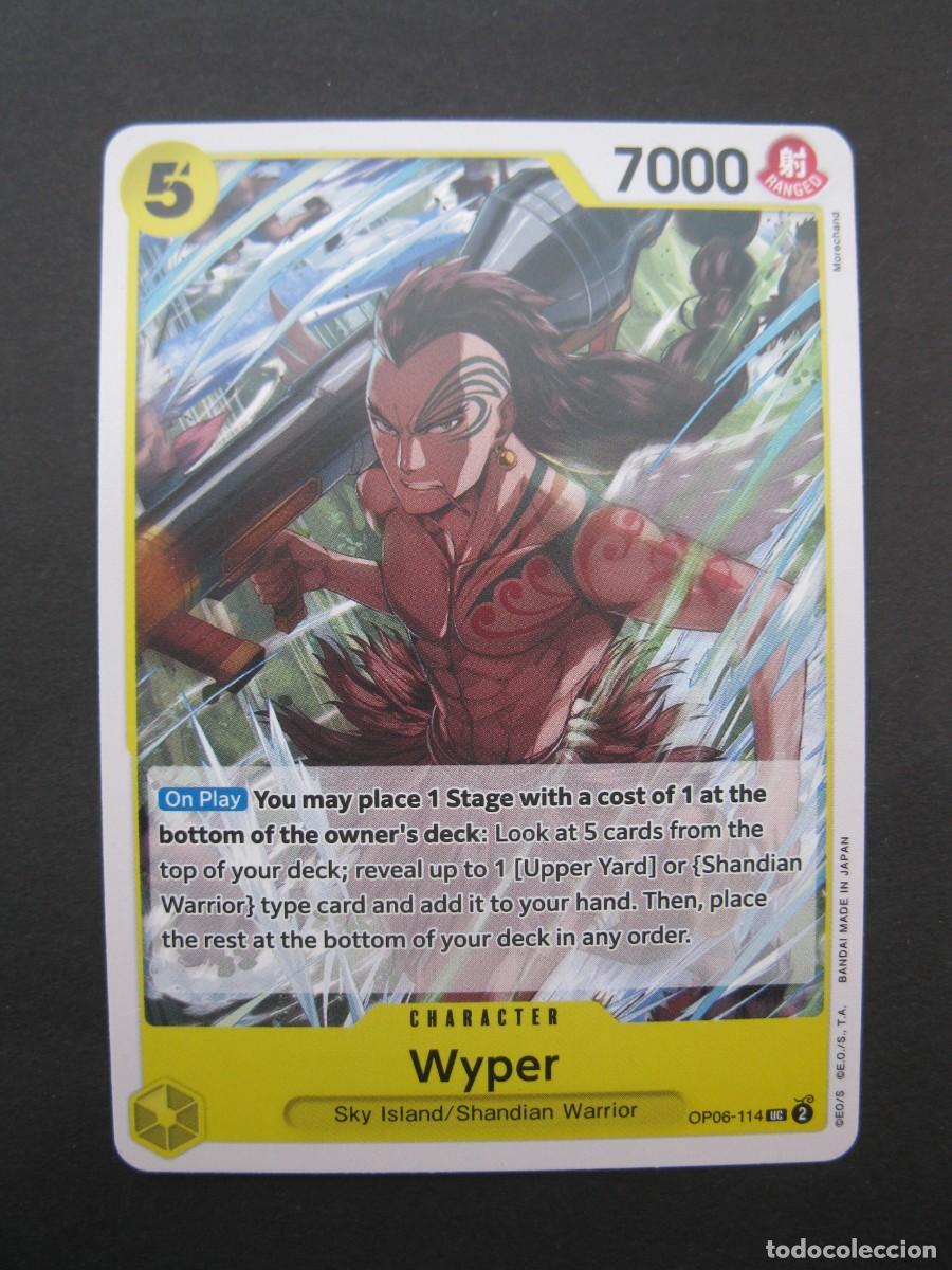 Trading Cards: CARTA - ONE PIECE - TRADING CARD - WYPER - EN INGL&Eacute;S - BANDAI.
