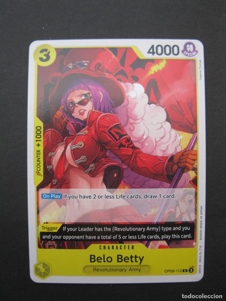 Figurine Collezionabili: CARTA - ONE PIECE - TRADING CARD - BELO BETTY - EN INGL&Eacute;S - BANDAI.