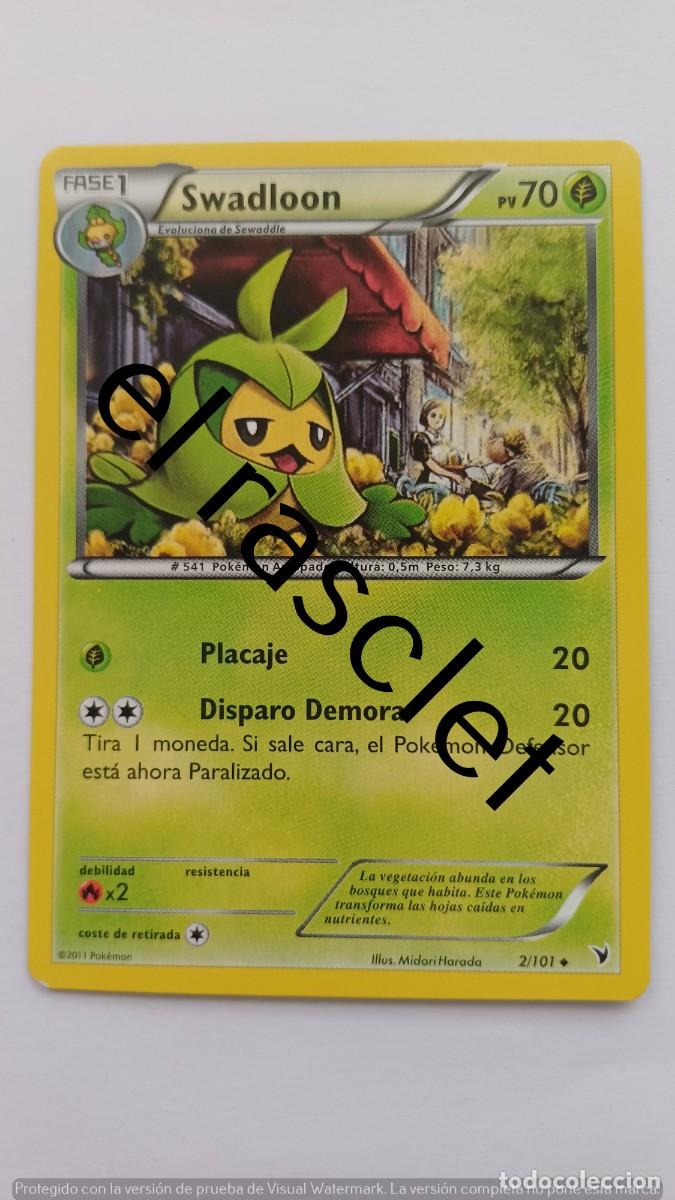 Trading Cards: CARTA SWADLOON- POKEM&Oacute;N 2007 - 2/101