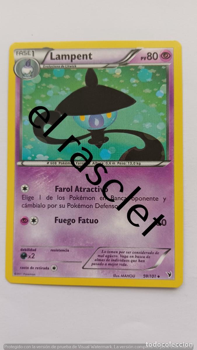 Trading Cards: CARTA LAMPENT- POKEM&Oacute;N 2007 - 59/101