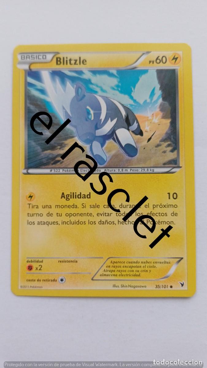 Trading Cards: CARTA BLITZLE- POKEM&Oacute;N 2007 - 35/101