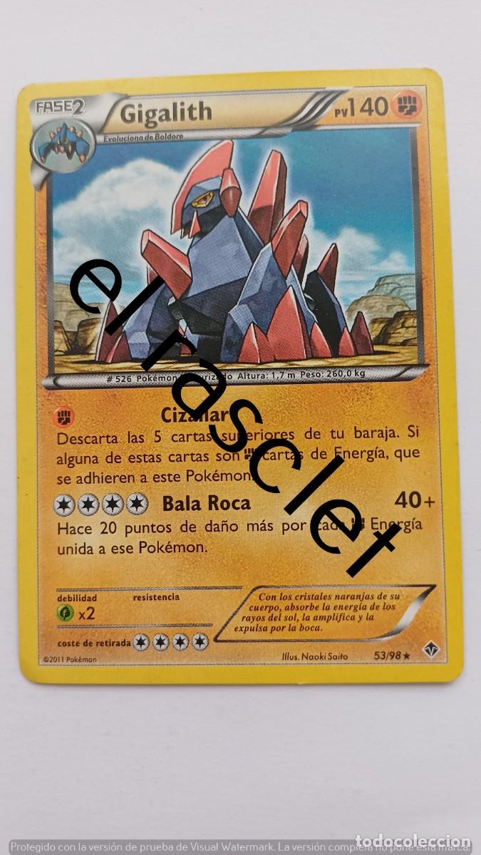 Trading Cards: CARTA GIGALITH- POKEM&Oacute;N 2007 - 53/98