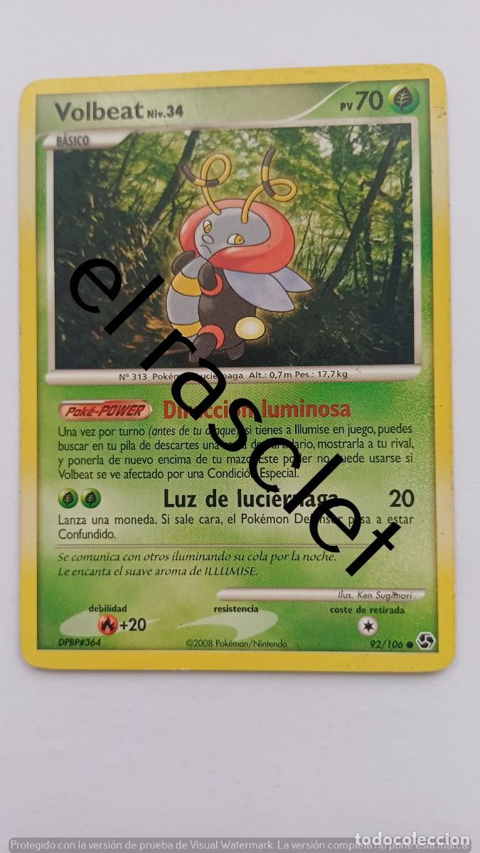 Trading Cards: CARTA VOLBEAT- POKEM&Oacute;N 2007 -92/106
