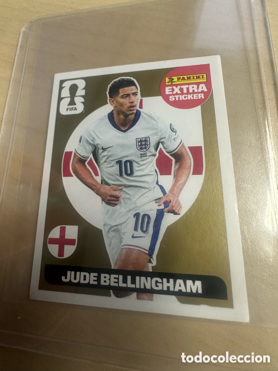 Trading Cards: JUDE BELLINGHAM INGLATERRA EXTRA STICKER GOLD ORO FIFA WORLD CUP USA CAN MEX 2026 MUNDIAL 26 PANINI