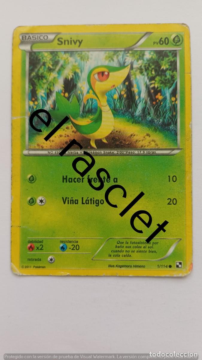 Trading Cards: CARTA SNIVY- POKEM&Oacute;N 2007 - 1/114