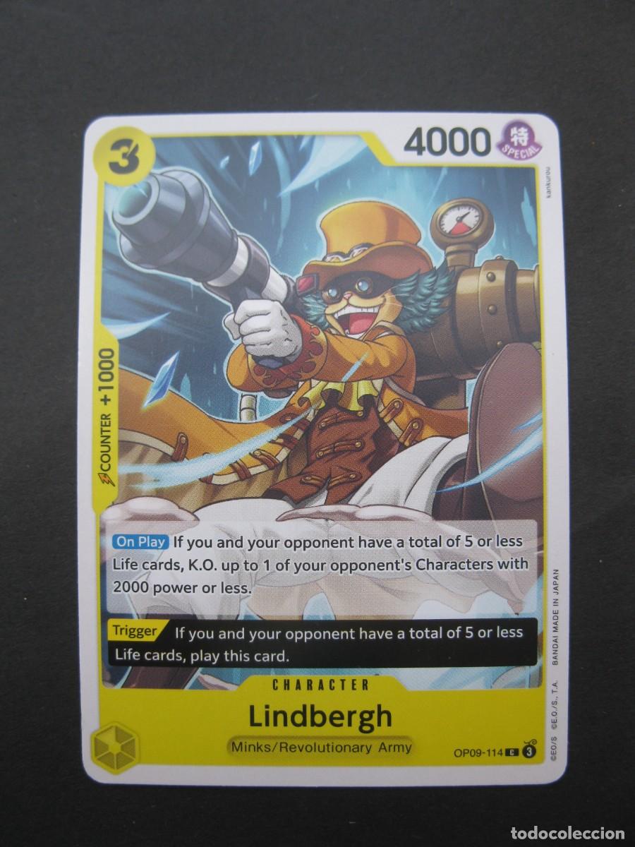 Trading Cards: CARTA - ONE PIECE - TRADING CARD - LINDBERGH - EN INGL&Eacute;S - BANDAI.