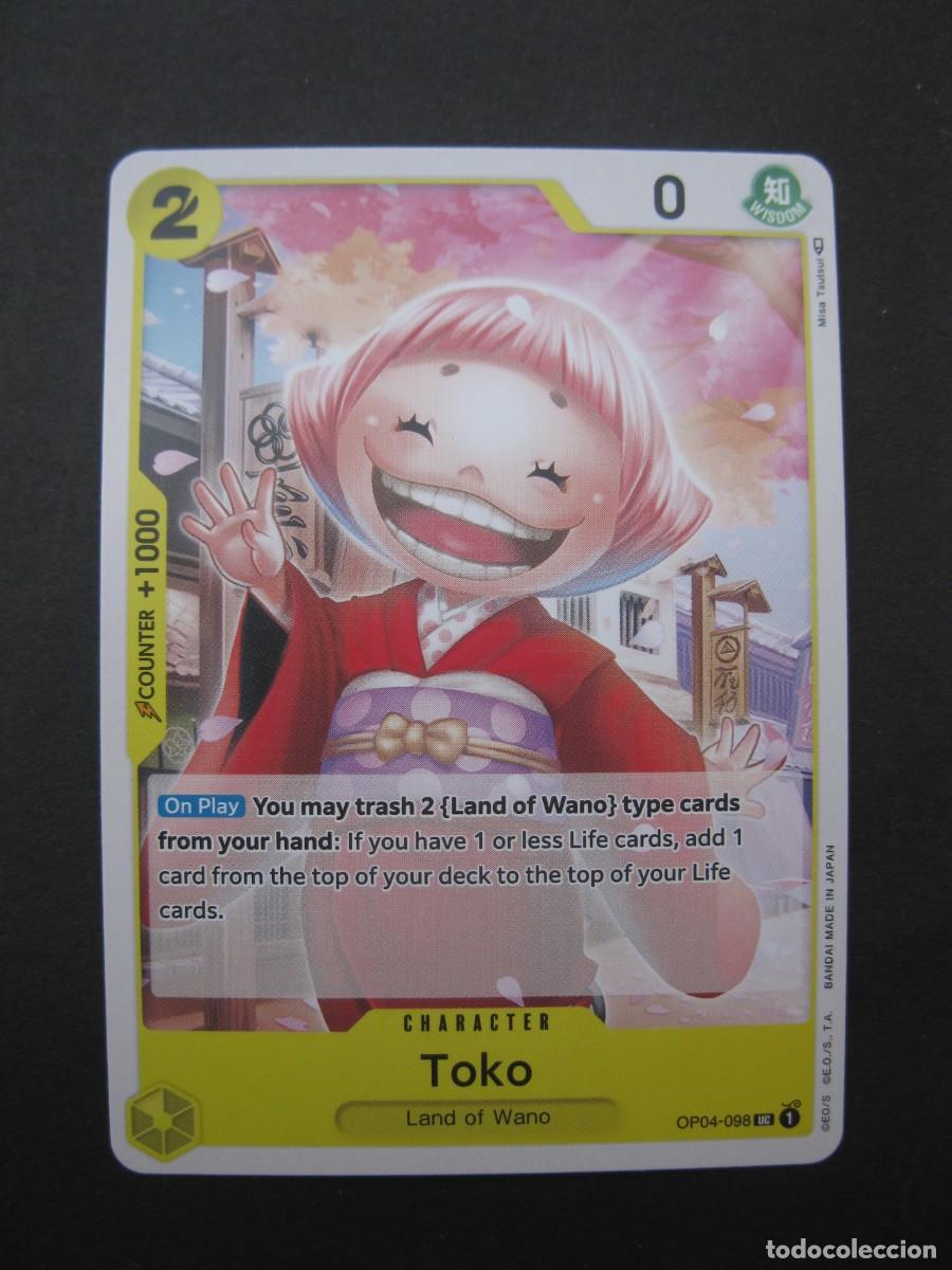 Trading Cards: CARTA - ONE PIECE - TRADING CARD - TOKO - EN INGL&Eacute;S - BANDAI.