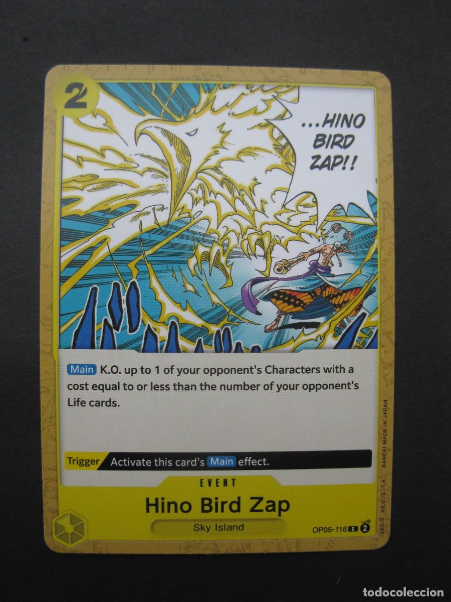 Trading Cards: CARTA - ONE PIECE - TRADING CARD - HINO BIRD ZAP - EN INGL&Eacute;S - BANDAI.