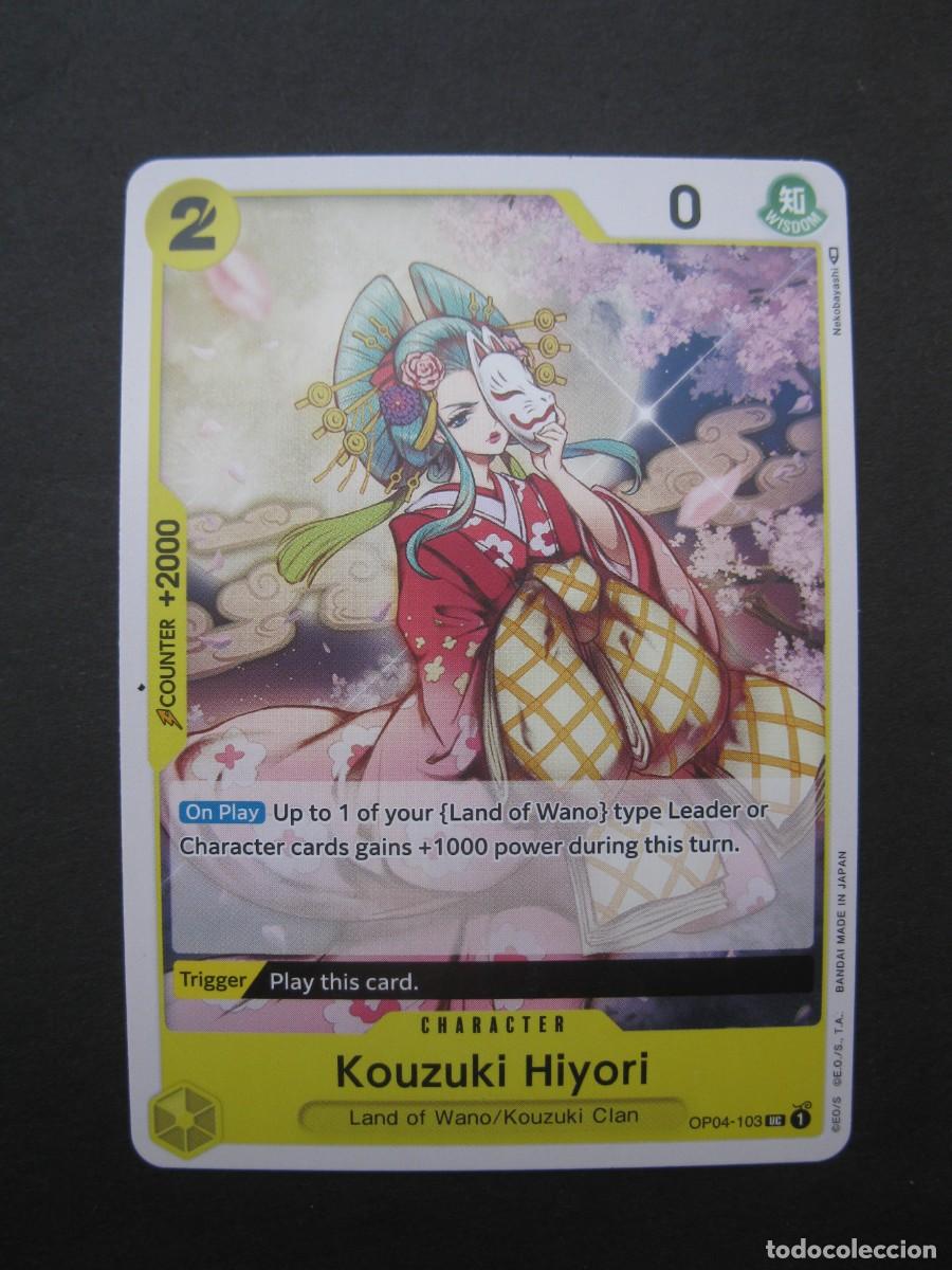 Trading Cards: CARTA - ONE PIECE - TRADING CARD - KOUZUKI HIYORI - EN INGL&Eacute;S - BANDAI.