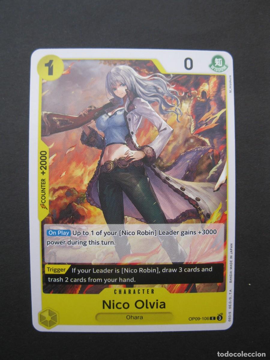 Trading Cards: CARTA - ONE PIECE - TRADING CARD - NICO OLVIA - EN INGL&Eacute;S - BANDAI.