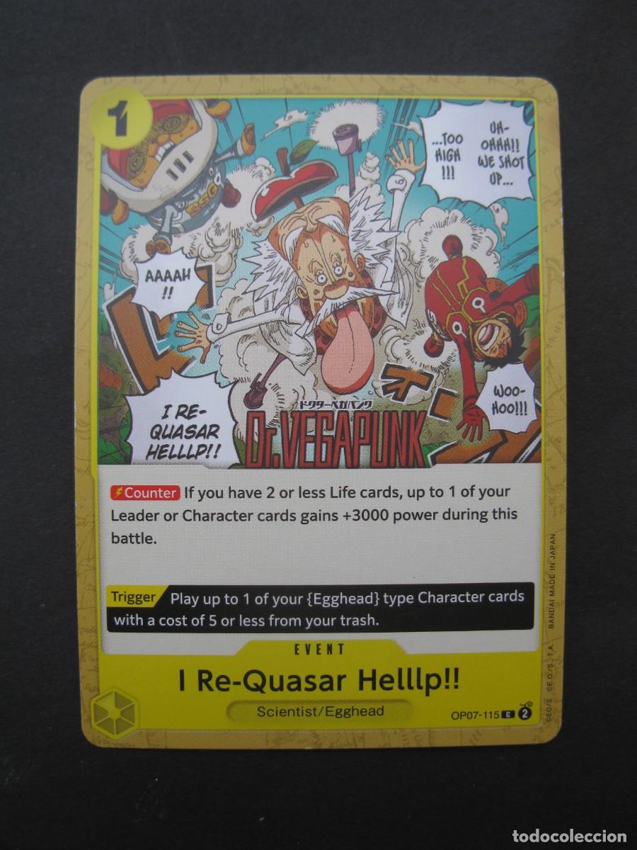 Trading Cards: CARTA - ONE PIECE - TRADING CARD - I RE-QUASAR HELLLP!! - EN INGL&Eacute;S - BANDAI.