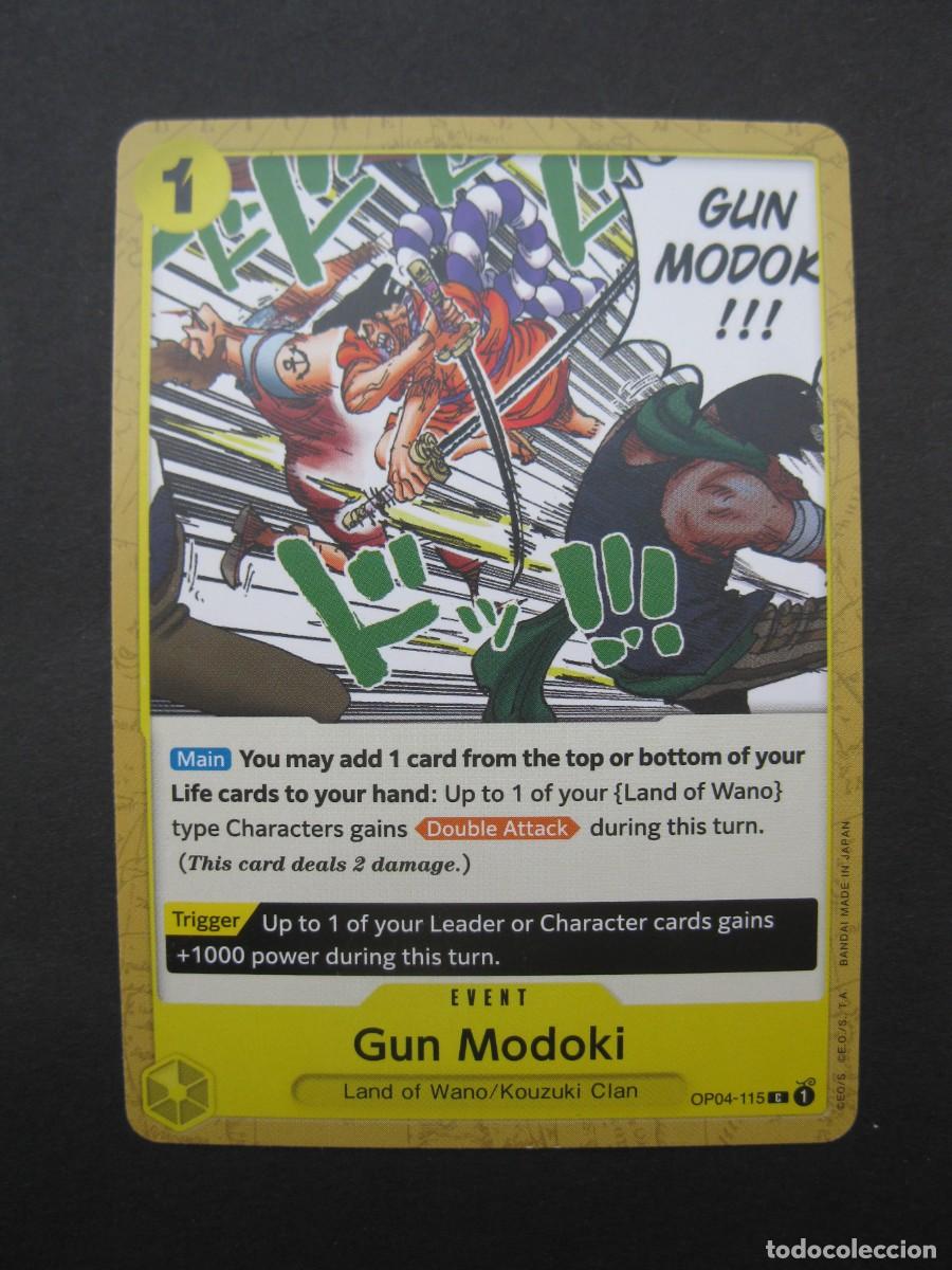 Trading Cards: CARTA - ONE PIECE - TRADING CARD - GUN MODOKI - EN INGL&Eacute;S - BANDAI.