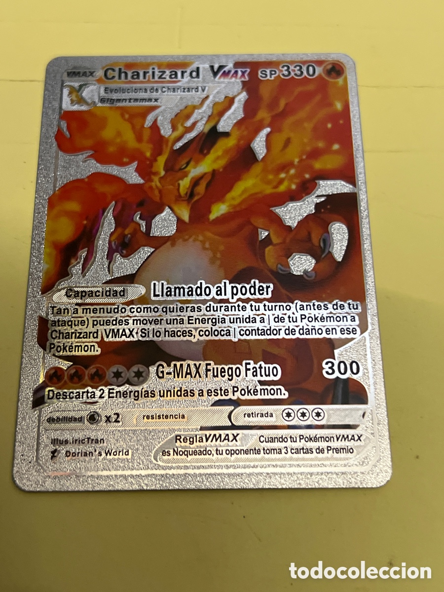 Trading Cards: T1/E2/1080. Carta Pok&eacute;mon Charizard VMAX G-MAX Fuego Fatuo
