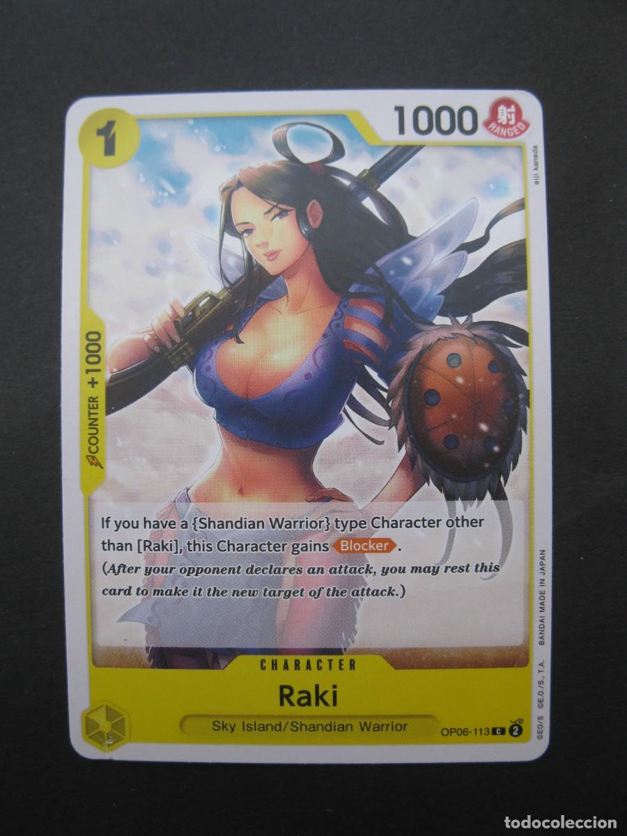 Trading Cards: CARTA - ONE PIECE - TRADING CARD - RAKI - EN INGL&Eacute;S - BANDAI.