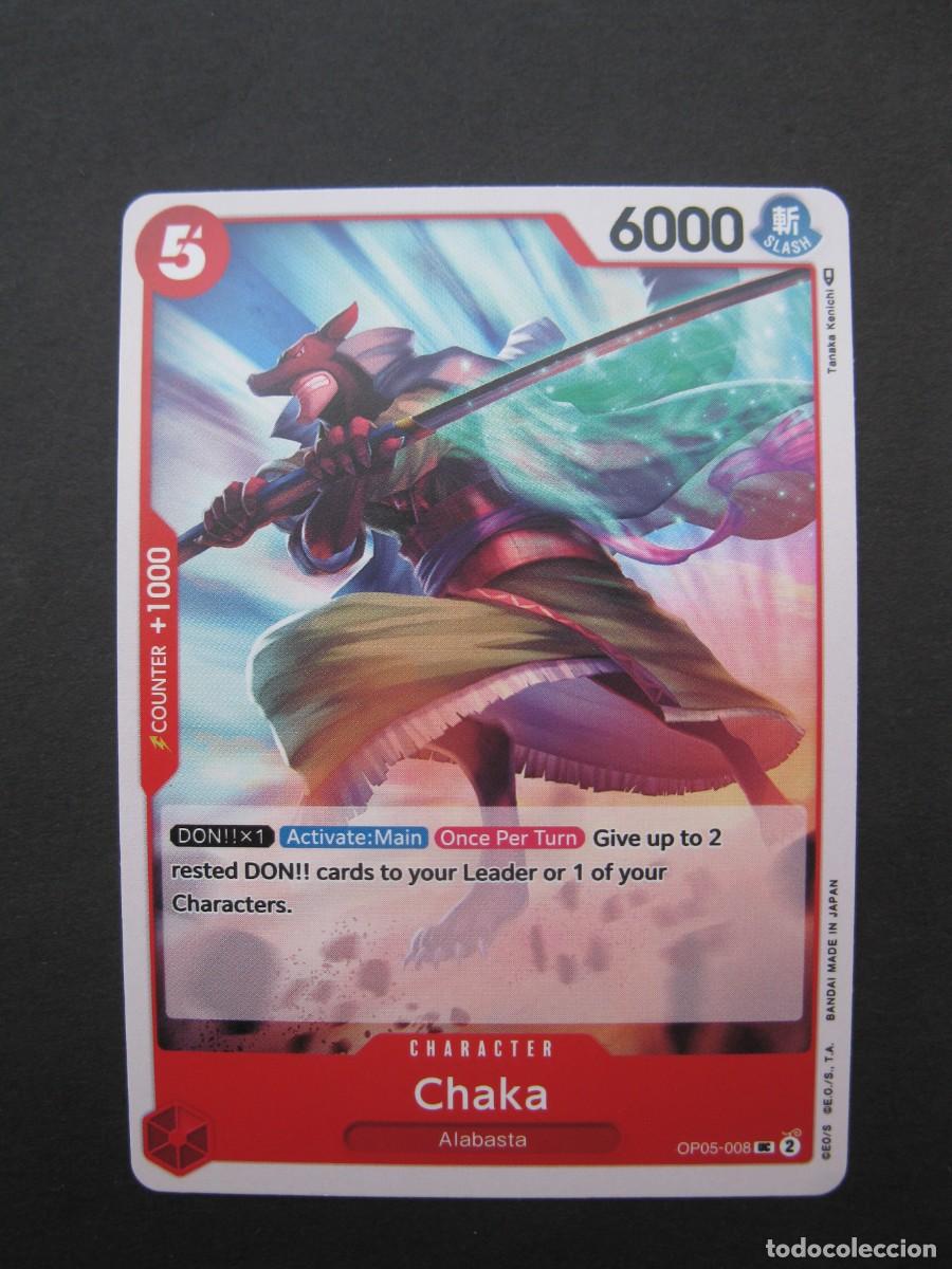 Trading Cards: CARTA - ONE PIECE - TRADING CARD - CHAKA - EN INGL&Eacute;S - BANDAI.
