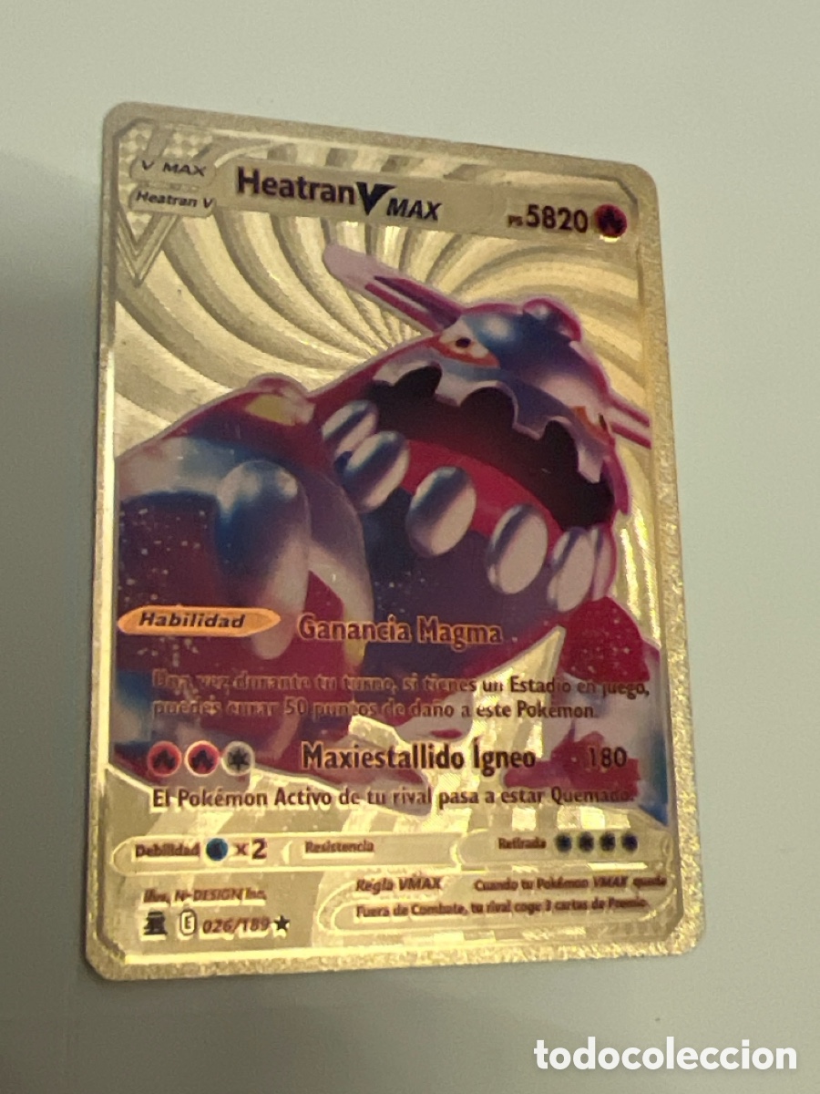 Trading Cards: T1/E2/1086. CARTA POKEMON - HEATRAN V MAX