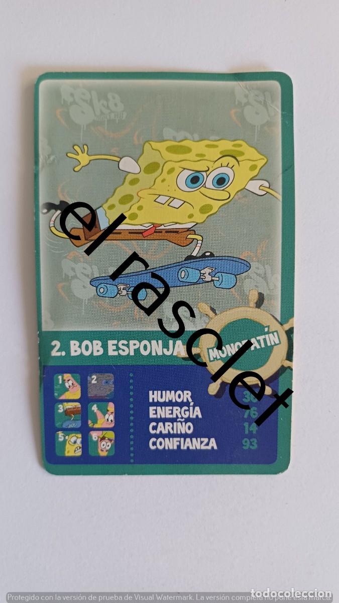 Trading Cards: CARTA /CROMO BOB ESPONJA - MONOPATIN-N&ordm; 2