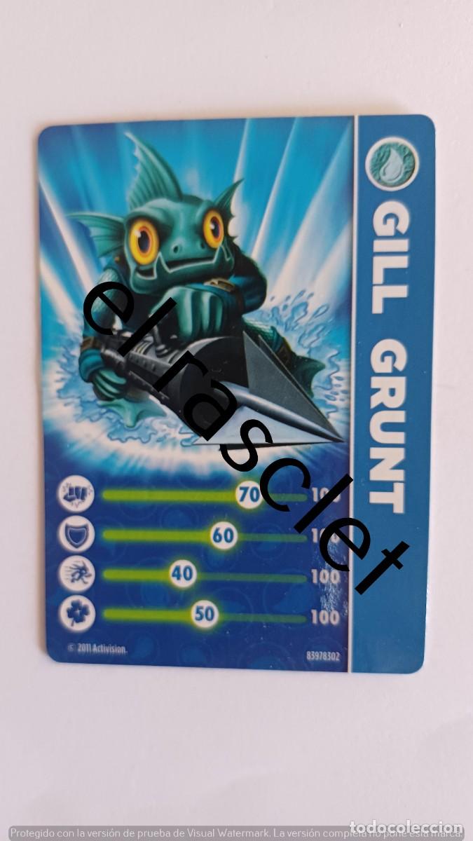Trading Cards: CARTA /CROMO SKYLANDERS - GILL GRUNT