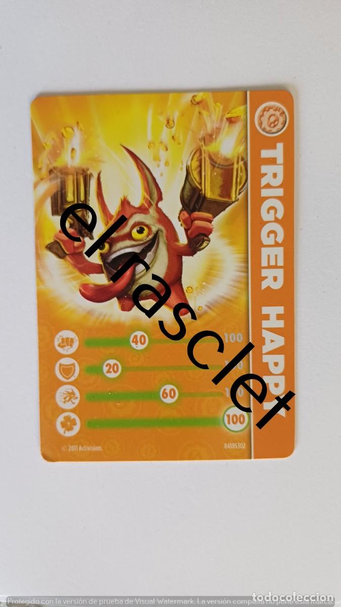 Trading Cards: CARTA /CROMO SKYLANDERS - TRIGGER HAPPY