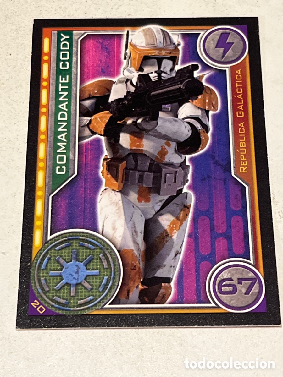 Trading Cards: Cromo Star Wars Topps Trading Card N&deg;20 Comandante Cody